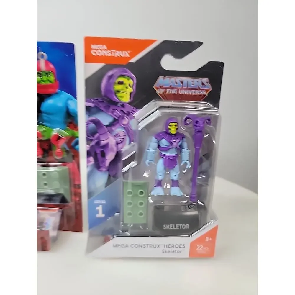 Mega Construx Masters Of The Universe Mini Figure Trap Jaw & Skeletor NIP MOTU